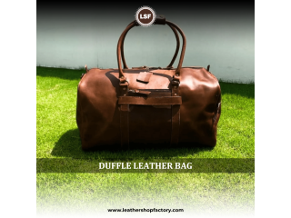 The Timeless Elegance of a Duffle Leather Bag – Leather Shop Factory