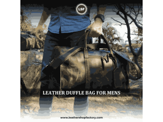 Dapper Travels: The Ultimate Leather Duffle Bag for Mens – Leather Shop Factory