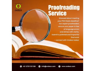 Proofreading Service for writing | Editing by experts | PhD Assistance