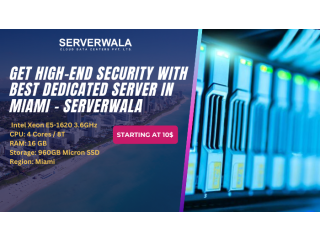 Get High-End Security with Best Dedicated Server in Miami - Serverwala