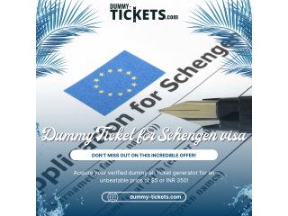 Get Dummy Ticket for Schengen visa application