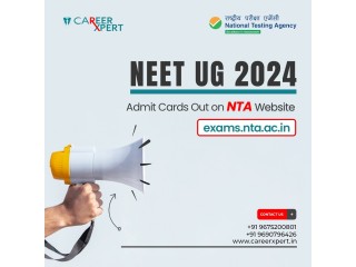 NEET UG 2024 Admit Cards Out on NTA Website