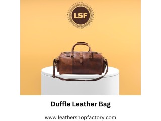 Durable duffle leather bag - Leather Shop factory