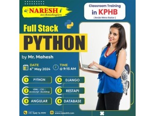 No 1 Best Full Stack Python Online Training in Hyderabad 2024, Ameerpet.