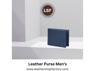 Durable leather purse men's - Leather Shop factory