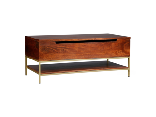 Buy Arlot Mango Wooden Coffee Table With Storage up to 70%off