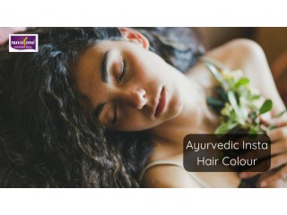 Natural Black Hair with Ayurvedic Insta Hair Colour