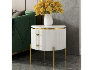 Buy Kosmo Side Table In Black & White Color online with lowest price