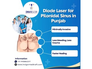 Safe and Reliable Diode Laser Therapy for Pilonidal Sinus in Punjab by Invigor Medkraft