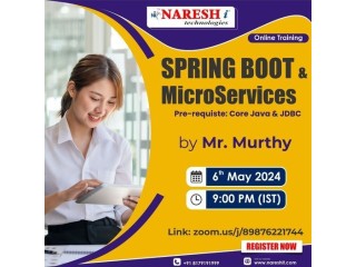 Best No 1 Spring Boot & MicroServices Online Training in Hyderabad 2024.