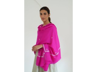 Buy Flower Buti Hand Embroidered Pashmina Shawl Online