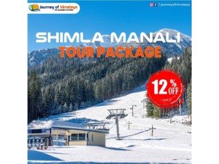 Shimla Manali Tour Package from Chandigarh.