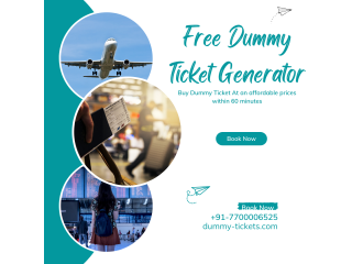 Free Dummy Ticket Generator A step-by-step guide.