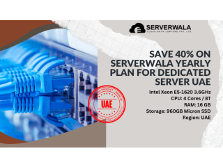 Save 40% on Serverwala Yearly Plan for Dedicated Server UAE