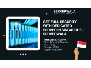 Get Full Security with Dedicated Server in Singapore - Serverwala