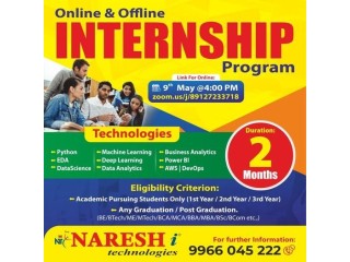 Online & Offline Internship Program in Hyderabad 2024