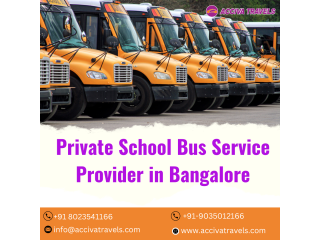 Private School Bus Service Provider in Bangalore