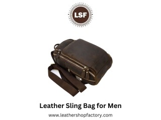 Best leather sling bag for man - Leather shop factory