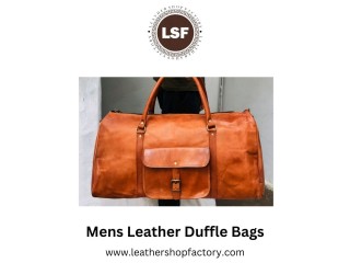 Travel in Style: The Ultimate Guide to Men's Leather Duffle Bags – Leather Shop Factory