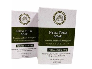 Pure Herbal Cleansing with Neem Tulsi Soap
