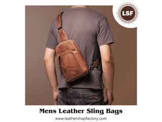 Premium sling bag for men in leather - Leather shop factory