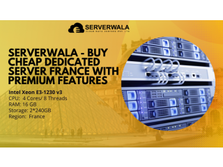 Serverwala - Buy Cheap Dedicated Server France with Premium Features