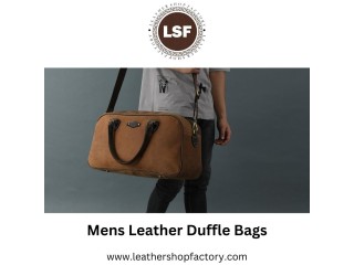 Carry in Style: The Ultimate Guide to Mens Leather Duffle Bags – Leather Shop Factory