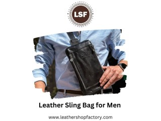 Style and Functionality Rocking a Leather Sling Bag for Men – Leather Shop Factory
