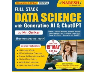 Best Full Stack Data Science & AI Online Training in Hyderabad 2024.
