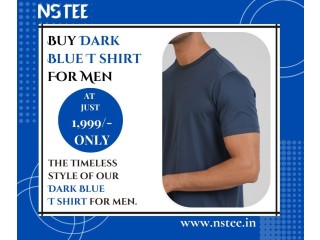 Dark blue t shirt in India