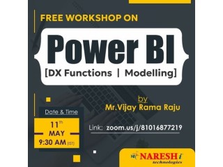 No 1 Free Workshop on Power BI [DX Functions & Modelling] Training in Hyderabad 2024.