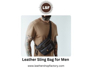 Macho Must-Have: The Ultimate Leather Sling Bag for Men – Leather Shop Factory