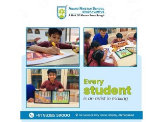 Every Student is an Artist in Making Creative at Anand Niketan School Bhadaj Campus