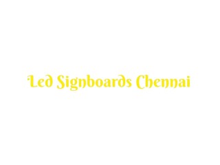 Name Board Makers in Chennai