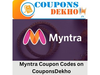 Elevate Your Style, Save More Myntra Coupon Codes on CouponsDekho