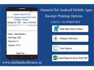 Genericchit Chit Fund Software Receipt Sharing Mobile Apps