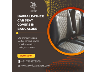 Exotica Leathers| Nappa leather car seat covers in Bangalore