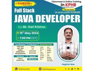 Best Full Stack Java Developer Training in Hyderabad 2024.