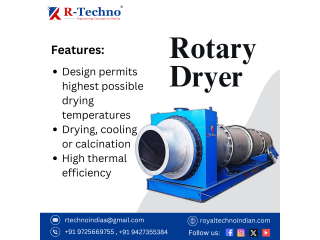 Rotary Dryer Manufacturer in India | Rotary Dryer Machine for Sale - R-Techno