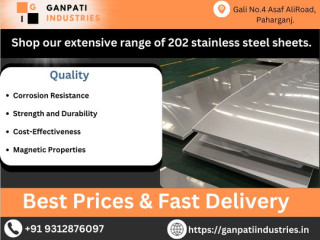 Shop Our Extensive range of 202 Stainless Steel Sheets