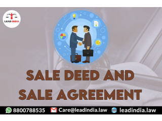 Sale deed and sale agreement