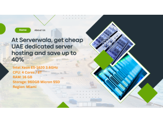 At Serverwala, get cheap UAE dedicated server hosting and save up to 40%