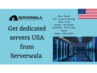 Get dedicated servers USA from Serverwala