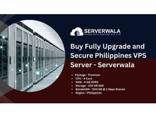 Buy Fully Upgrade and Secure Philippines VPS Server - Serverwala