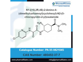 N1-((1S,2R,4S)-2-Amino-4-(dimethylcarbamoyl)cyclohexyl)-N2-(5-chloropyridin-2-yl)oxalamide Online