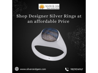 Shop Designer Silver rings at an affordable price