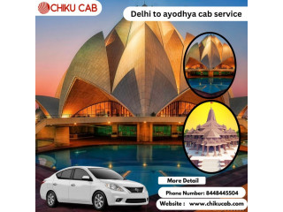 Comfortable journey - Delhi to Ayodhya cab service