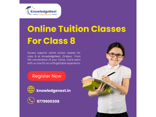 Online tuition classes for class 8 in zirakpur at knowledgenext
