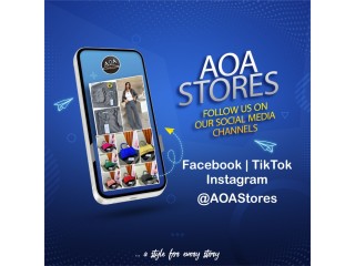 Follow us on FB, IG and TikTok - @AOAStores For Classy and Elegance Female Wears