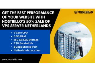 Get the best performance of your website with Hostbillo’s 50% sale of VPS server Netherlands